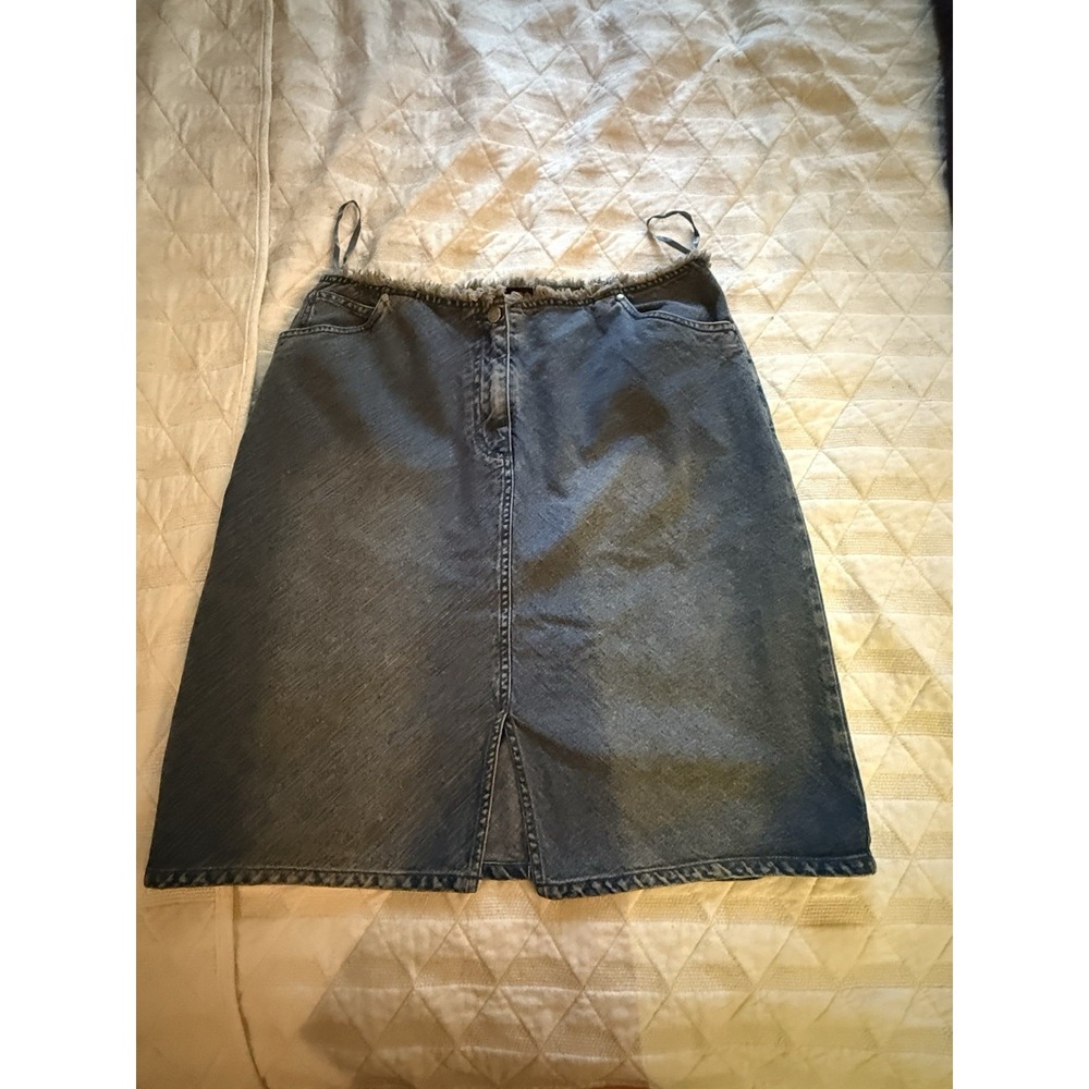 Valerie Stevens Denim Skirt 100% Cotton Women's Size 12